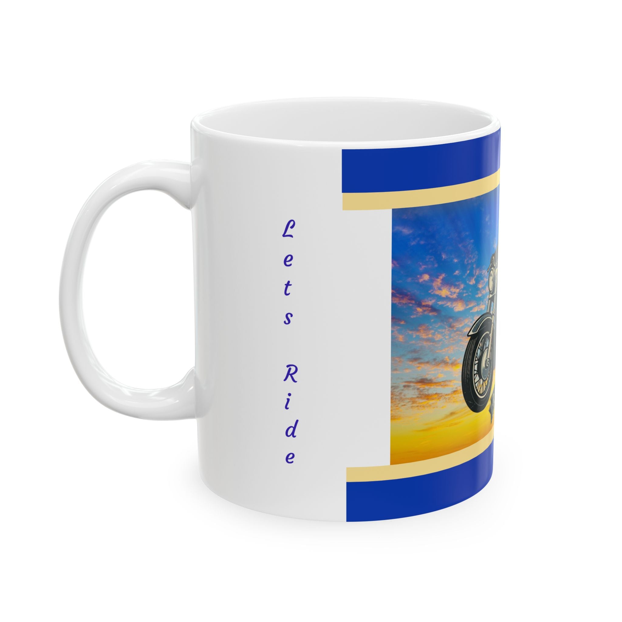 Ride Free Motorcycle Mug – "Ride Free" Biker Coffee Cup (11oz)