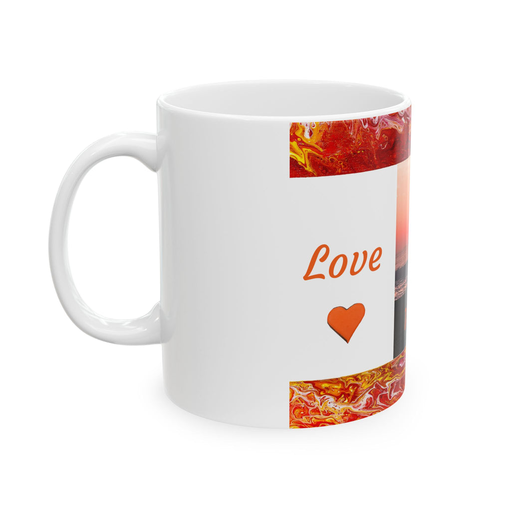 Virginia Beach Sunrise Photo Ceramic Mug (11oz) – 'Beachin' Coffee Cup