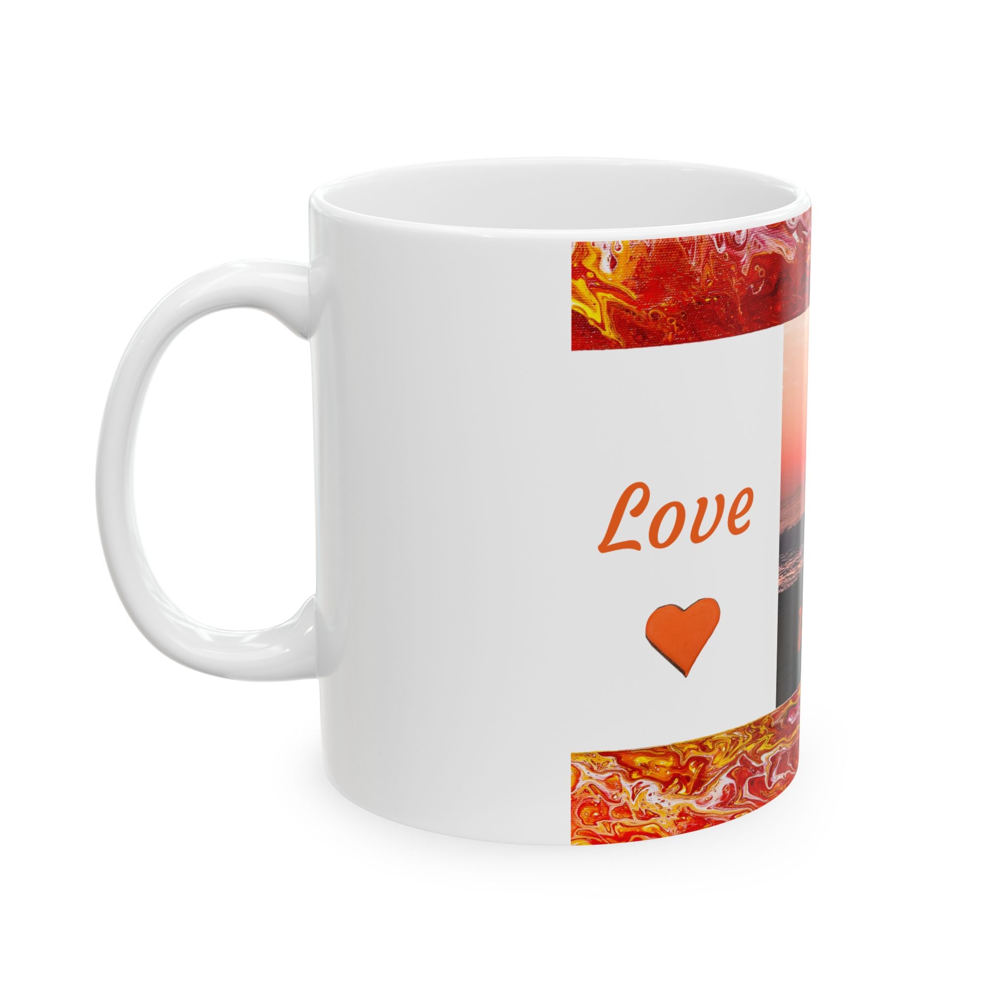 Virginia Beach Sunrise Photo Ceramic Mug (11oz) – 'Beachin' Coffee Cup