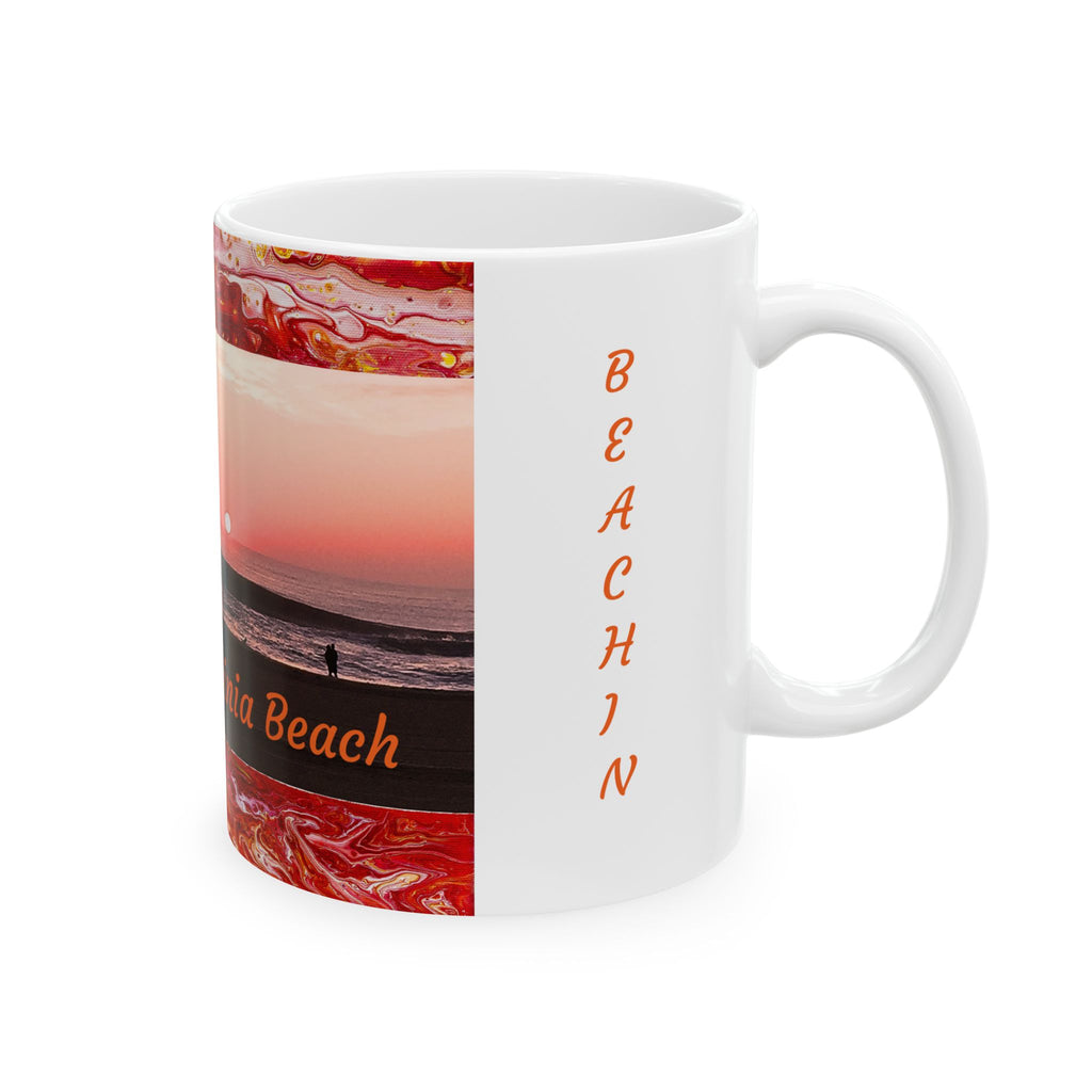 Virginia Beach Sunrise Photo Ceramic Mug (11oz) – 'Beachin' Coffee Cup
