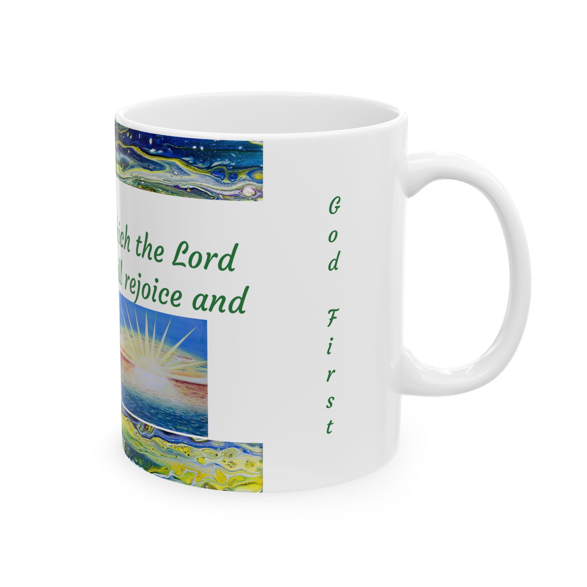 Bible Verse Ceramic Mug Psalm 118:24