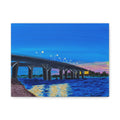 Bridge Sunset Canvas Art - Matte Stretched Wall Decor