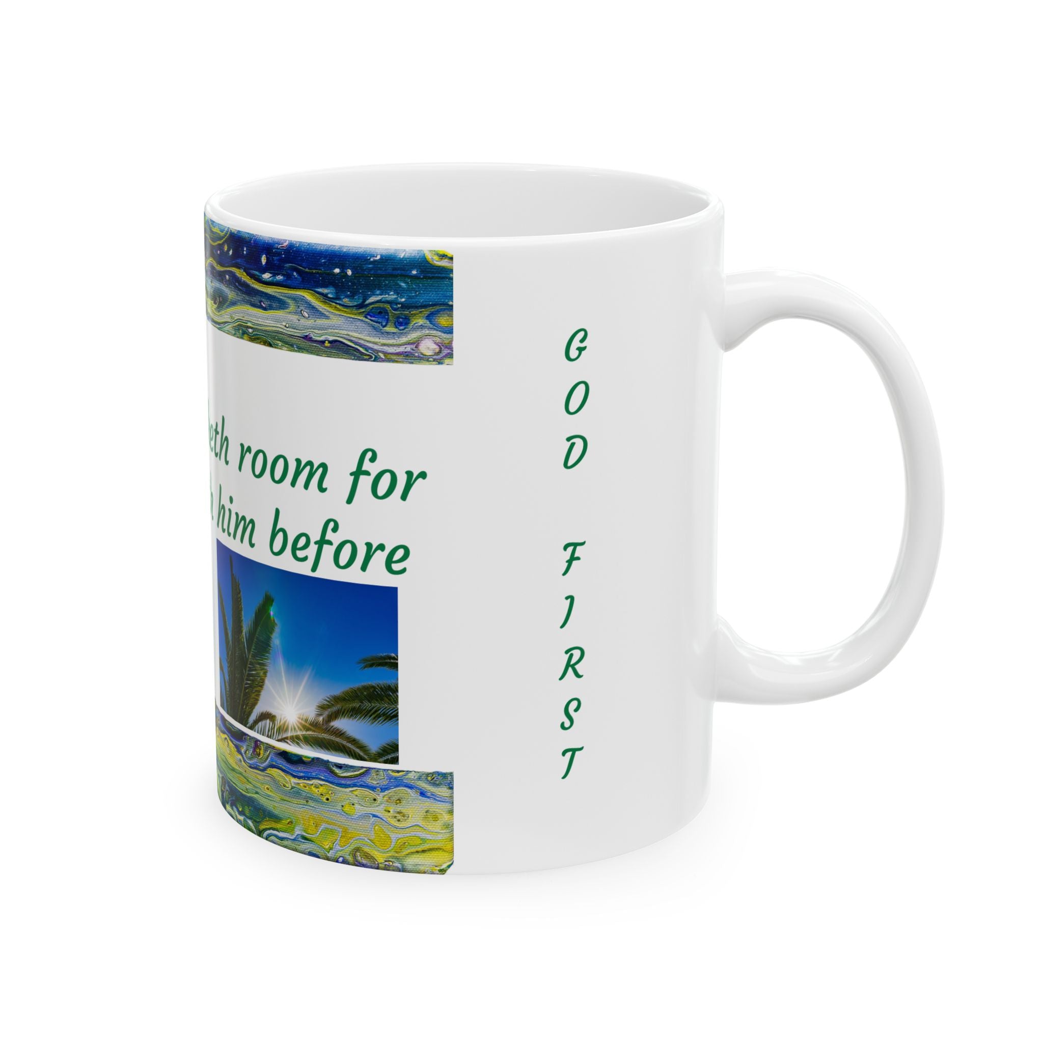 Proverbs 18:16 Ceramic Mug — Inspirational Bible Verse Coffee Cup (11oz)
