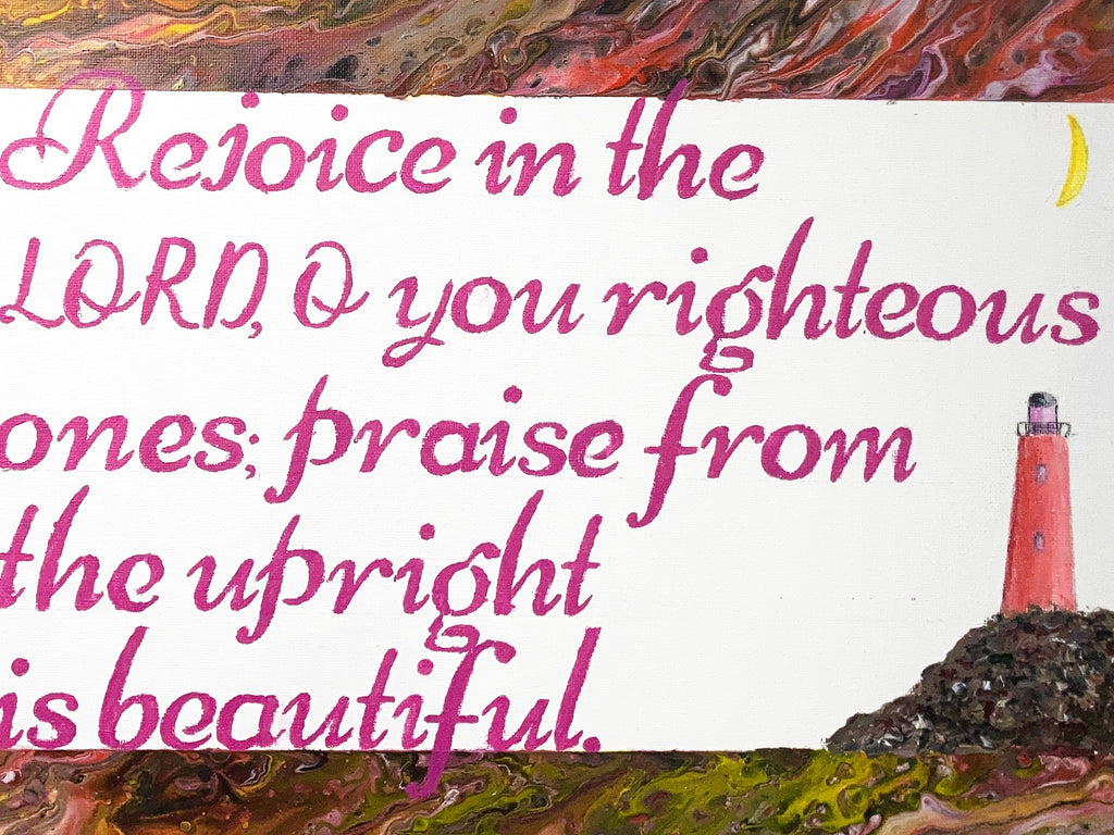 Psalm 33:1 Rejoice in the Lord