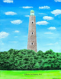 Old Cape Henry Historic Lighthouse Painting Original