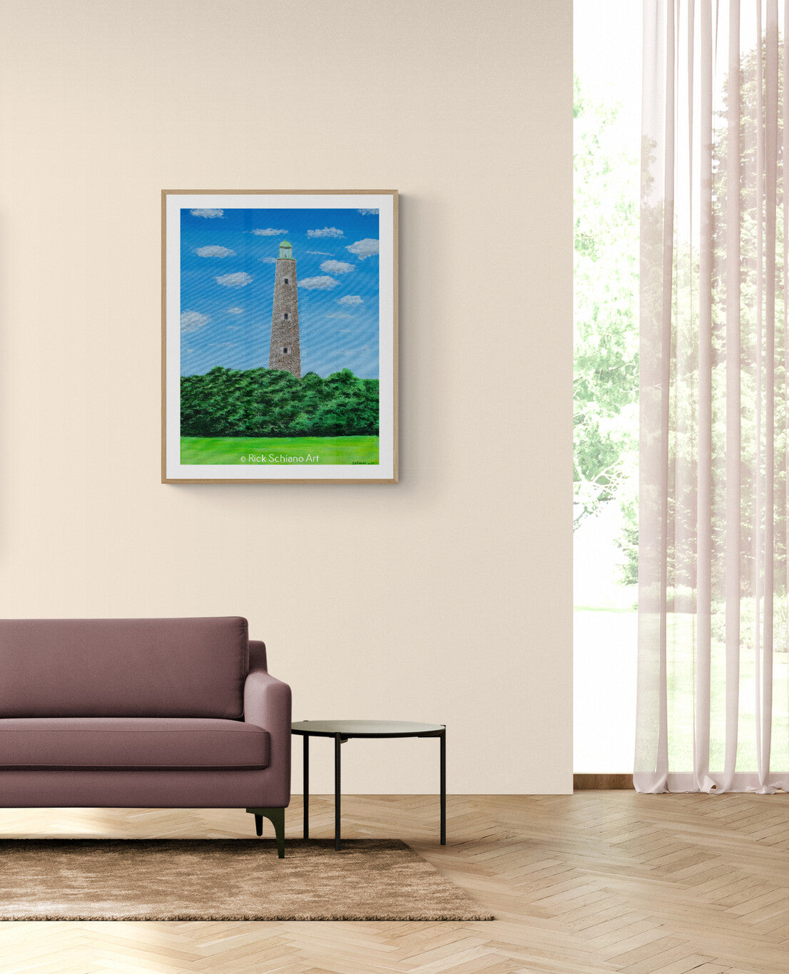 Old Cape Henry Historic Lighthouse Painting Original