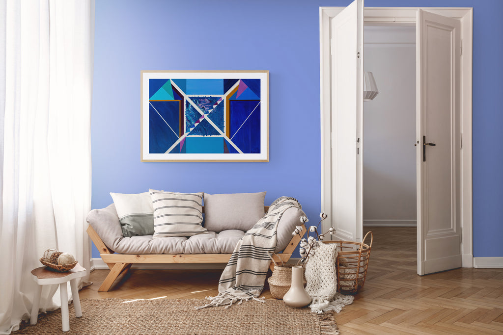 Peaceful Soothing Reflection Abstract - Original Artwork